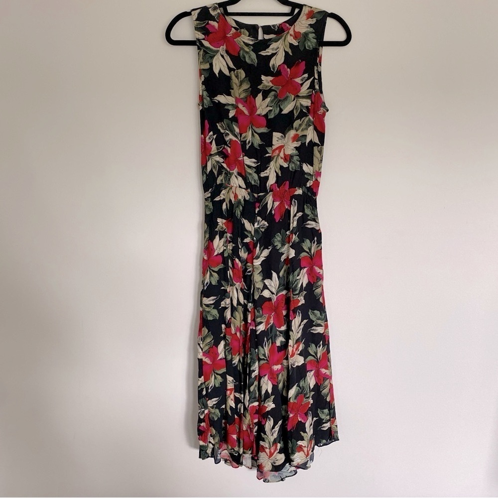 VTG Floral Sleeveless Midi Sundress - Picture 2 of 9